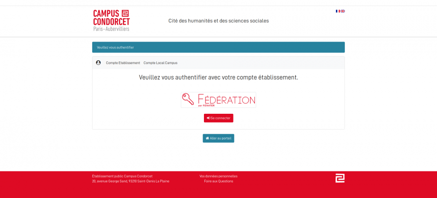 Screenshot Campus Condorcet