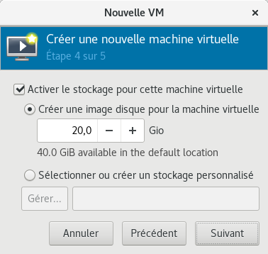 KVM new VM