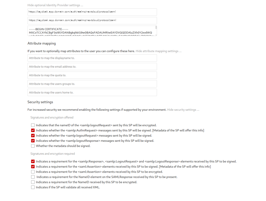 Authentication SAML 2