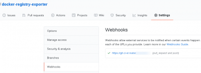 github webhook 2