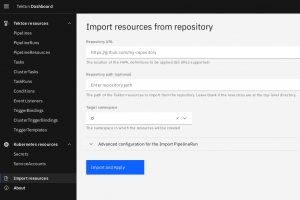 Import Tasks ou Pipeline