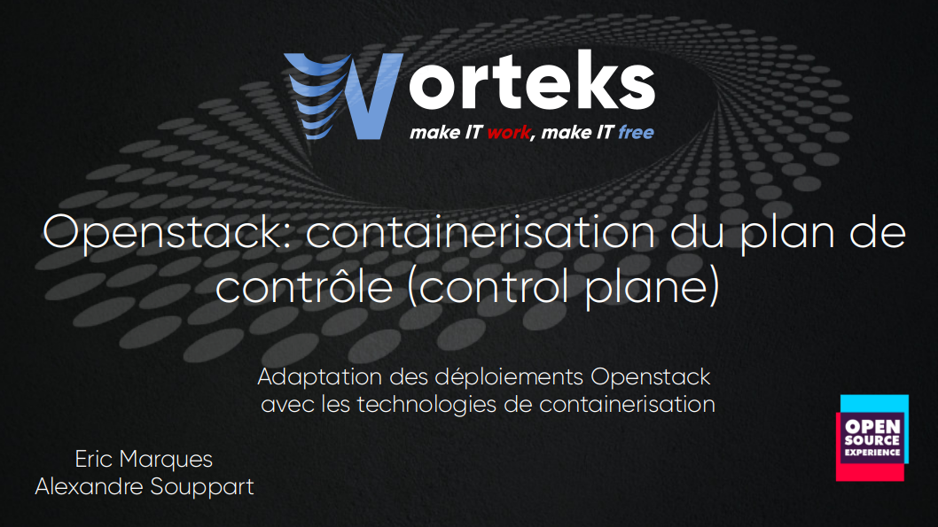 OpenStack : containerisation du plan de contrôle (control plane)