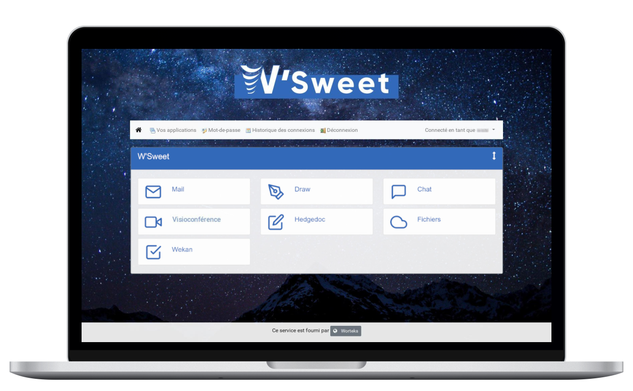 W'Sweet avec des applications supplémentaires